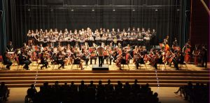 Alumnos del Conservatorio de Tarragona, en el Auditorio Pau Casals